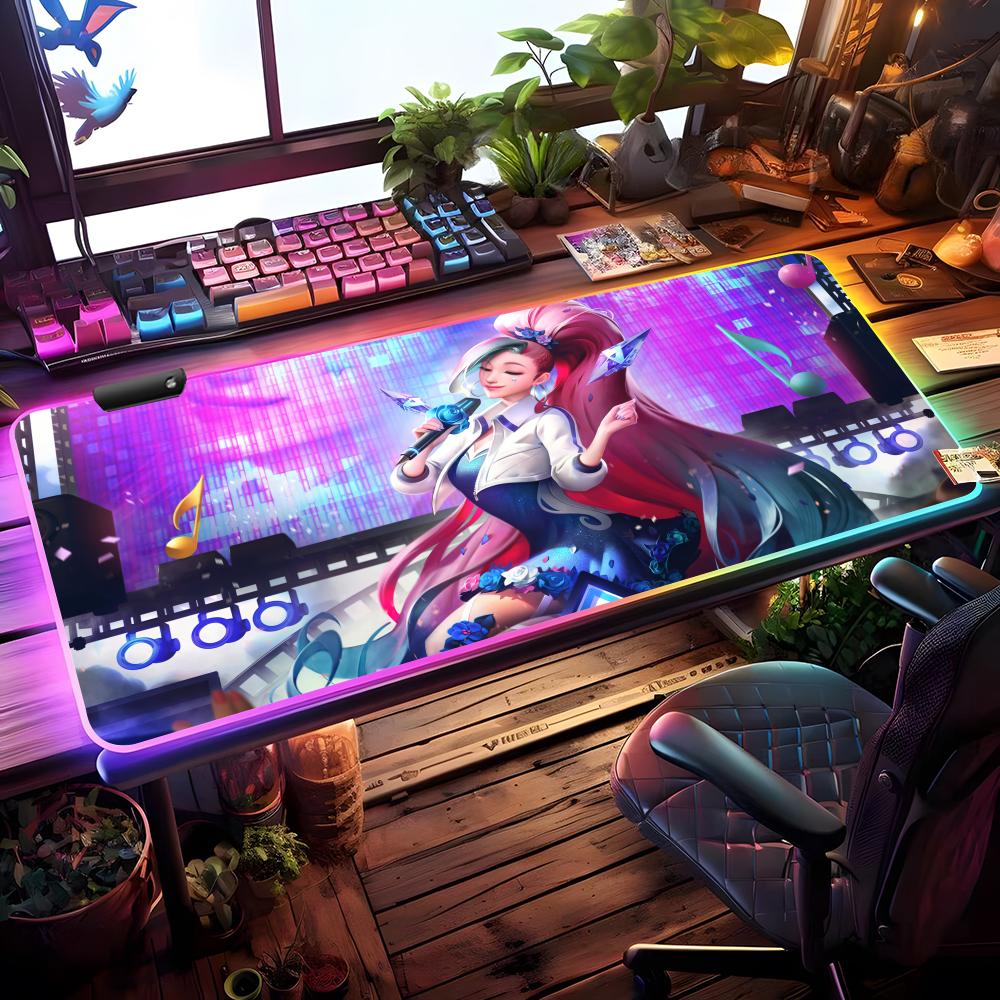 Rgb Mousepad - A-S-SeraphineS-ES Mouse Pad RGB Gaming Mouse