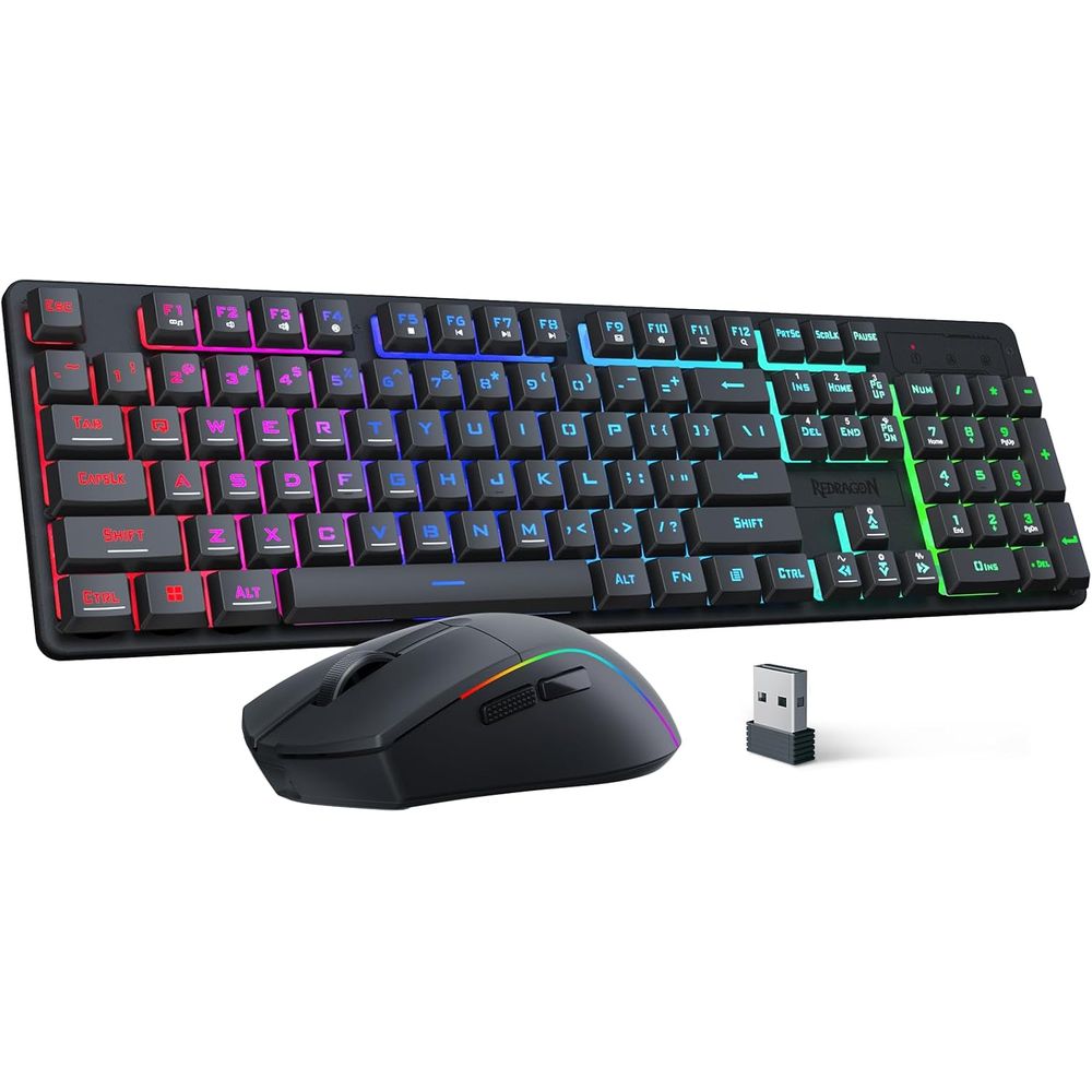 Anti-Ghosting Keyboard - Wireless RGB Gaming Keyboard and Mouse