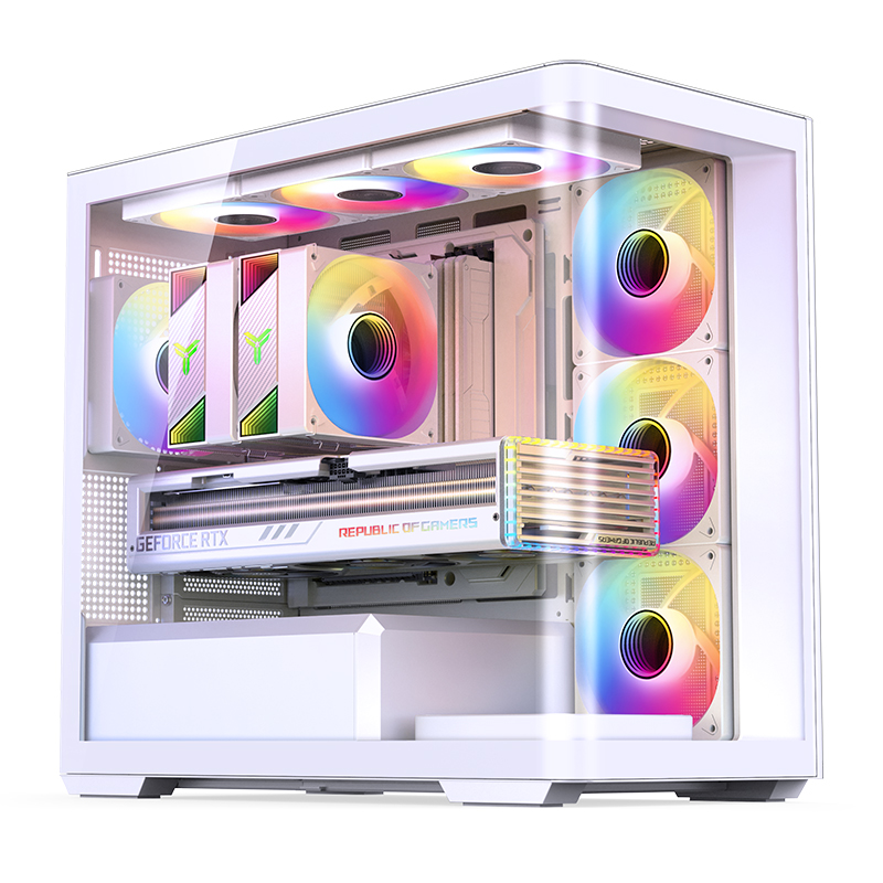 Pc Gaming Jonsbo - JONSBO D300 M-ATX Chassis Transparent Sea