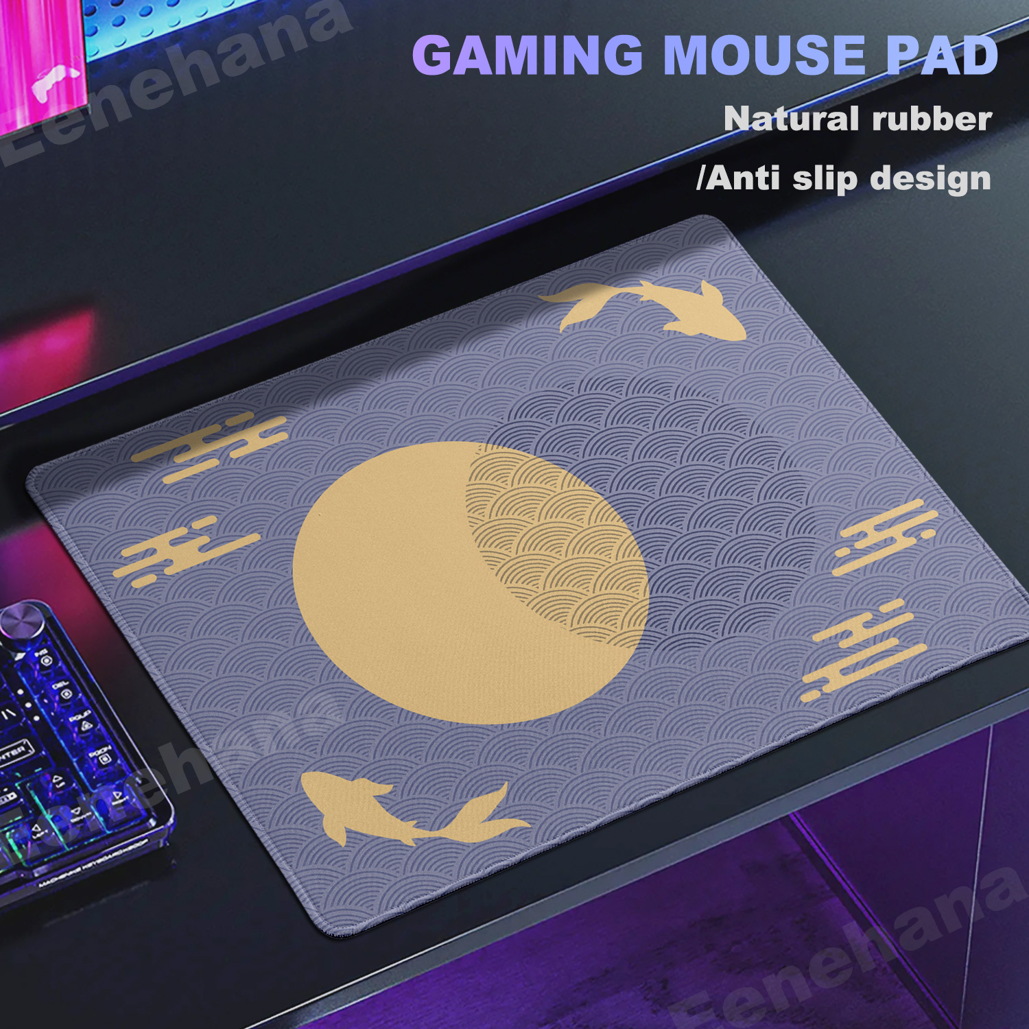 Purple & Gold Koi Fish Mouse P - Pc Gaming Cloud Free のレビューと価格