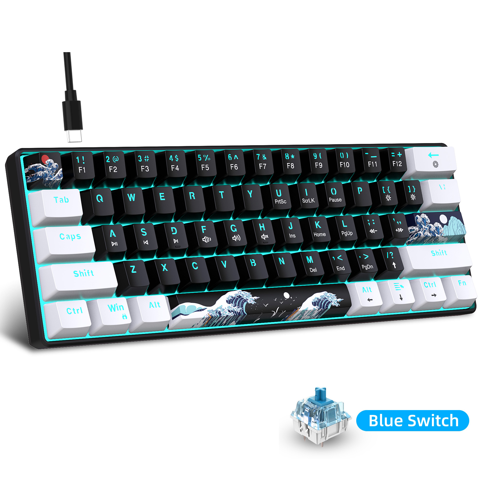60% Gaming Mechanical Keyboard - Anti-Ghosting Keyboard のレビューと価格