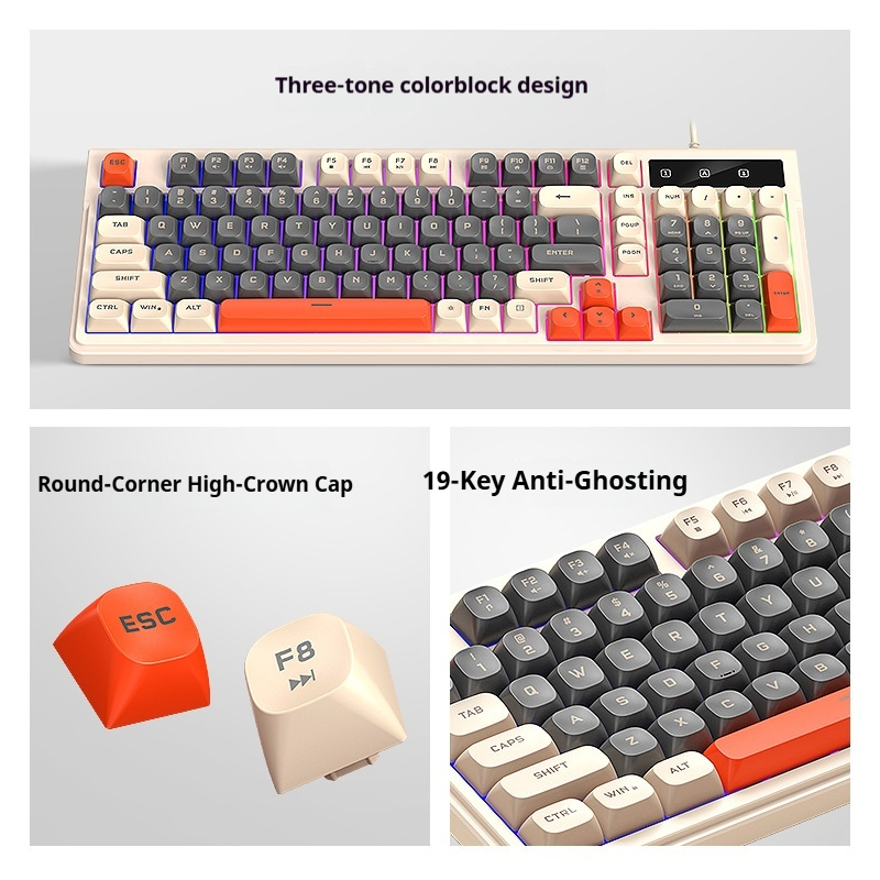 Quiet 98 Keys Gaming Keyboard  - Anti-Ghosting Keyboard のレビューと価格