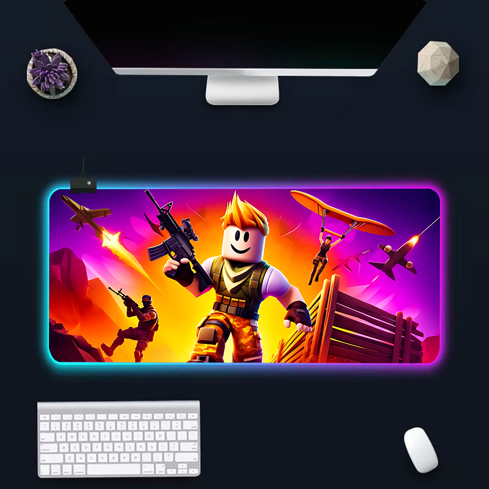 Hot game R-robloxs Cartoon RGB - Rgb Mousepad のレビューと価格