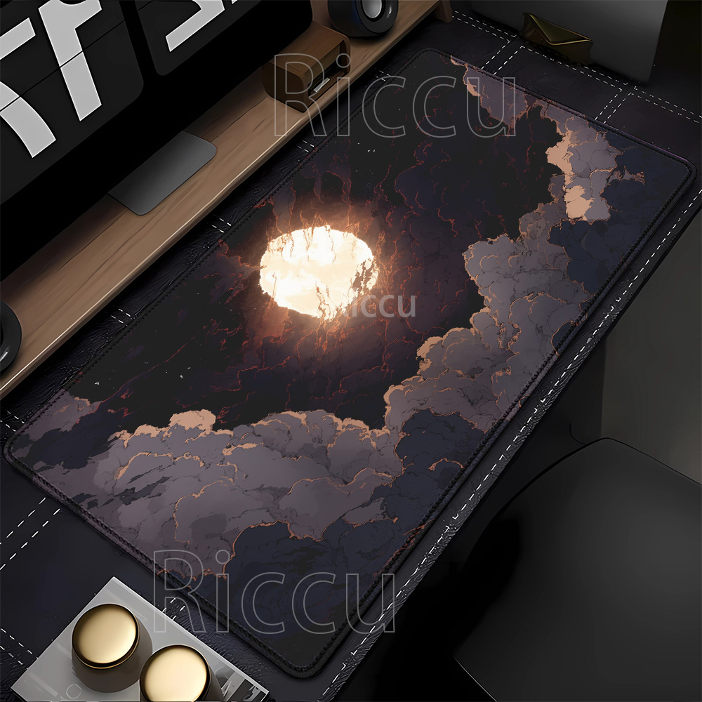 moon night cloud Mousepad Rubb - Pc Gaming Cloud Free のレビューと価格