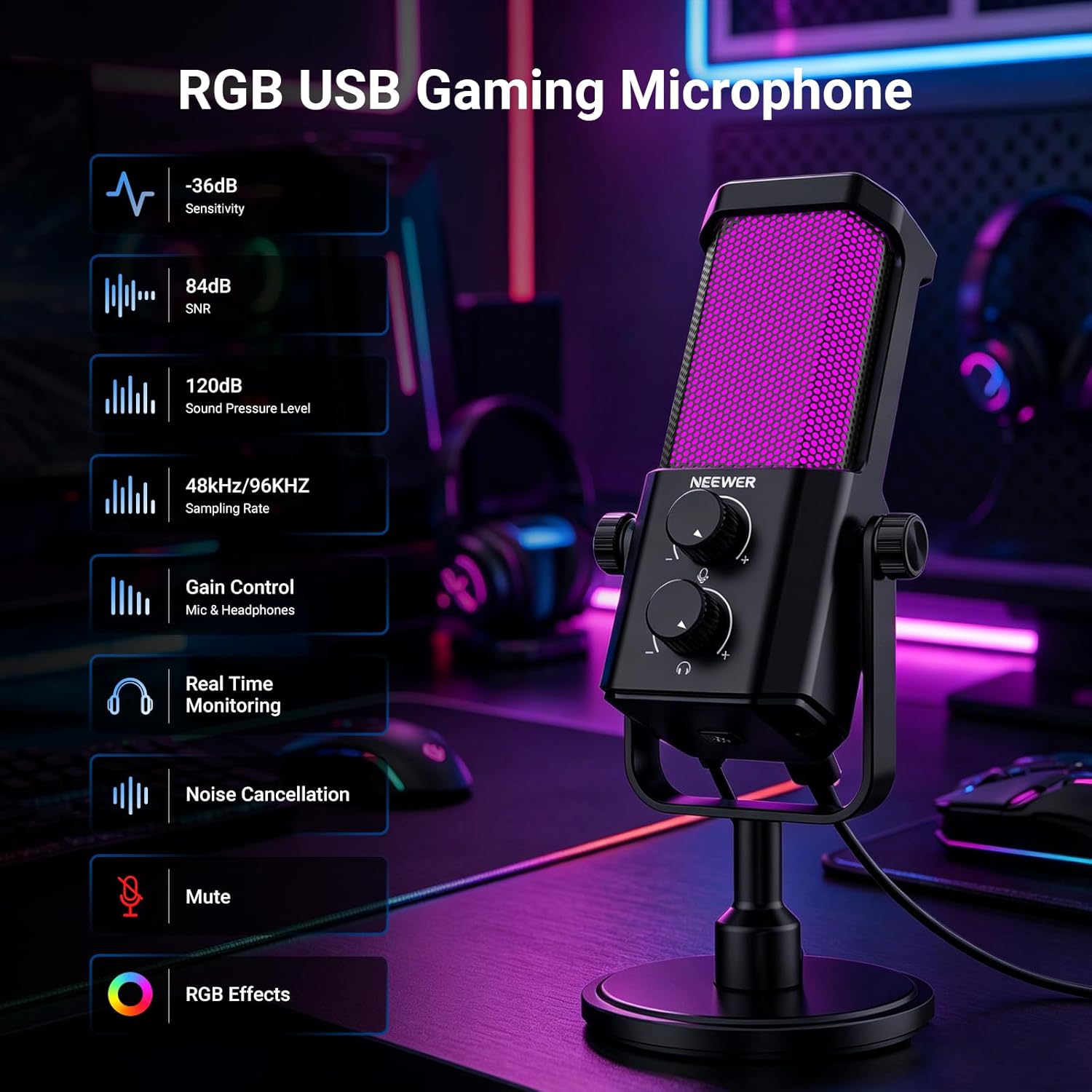AI USB Podcasting Microphone,  - Gaming Controller のレビューと価格