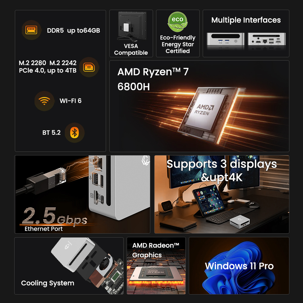 Windows 11 DDR5 6400Mhz WIFI6  - Pc Gaming Ryzen 7 のレビューと価格