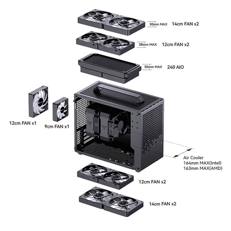 JONSBO Z20 PC Case M-ATX/ITX w - Pc Gaming Jonsbo のレビューと価格