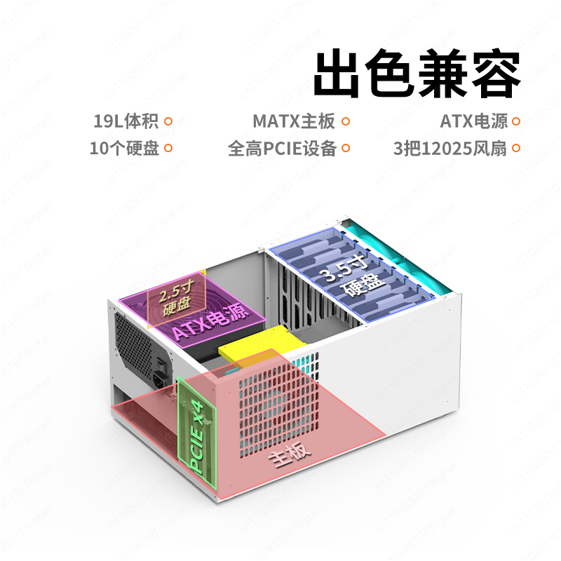 B8 8-position NAS chassis ATX  - Atx Power Supply のレビューと価格