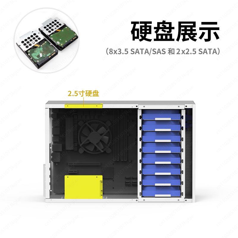 B8 8-position NAS chassis ATX  - Atx Power Supply のレビューと価格