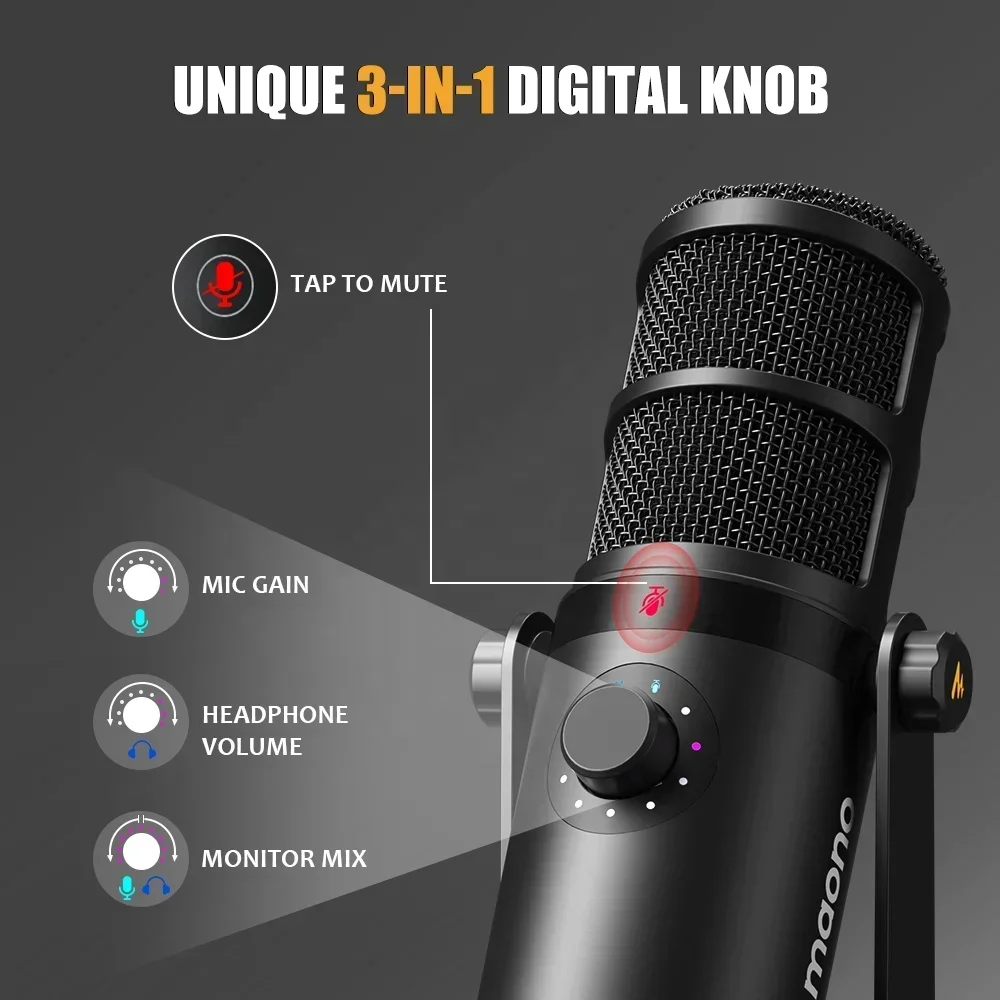 MAONO Dynamic Microphone XLR U - Gaming Controller のレビューと価格