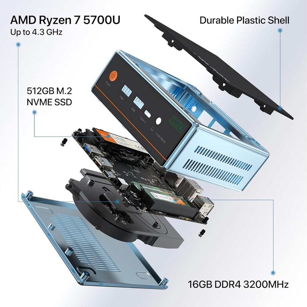 US Shipping Mini PC AMD Ryzen  - Pc Gaming Ryzen 7 のレビューと価格