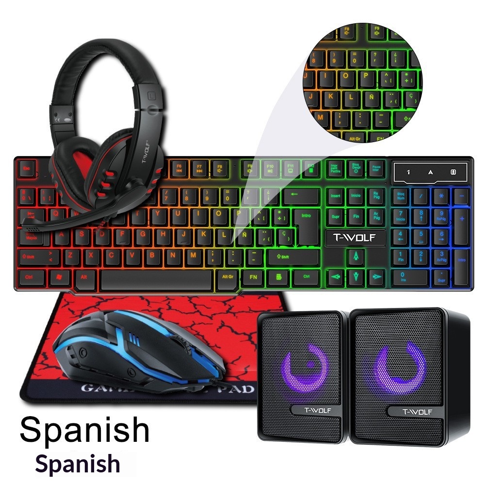 Spanish Russian Keyboard Layou - Rgb Mousepad のレビューと価格