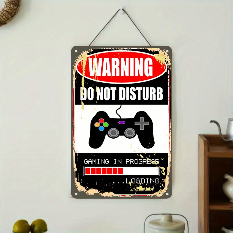 Do Not Disturb Gaming Tin Sign - Gaming Controller のレビューと価格