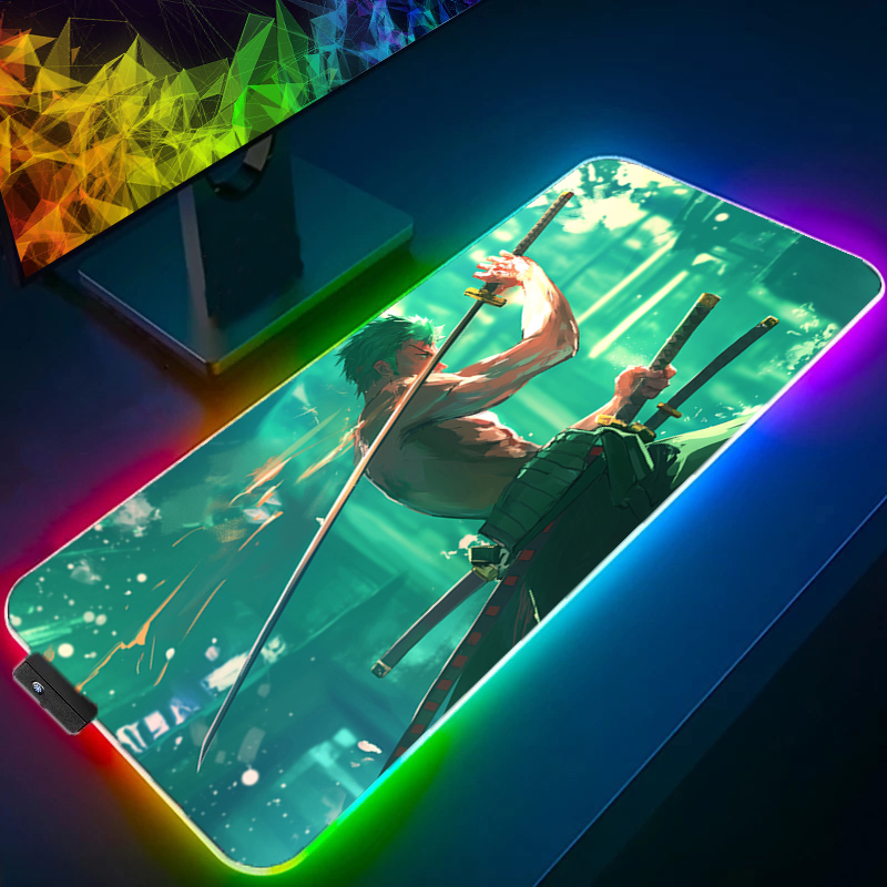ONE PIECE Zoro Mouse Pad RGB G - Rgb Mousepad のレビューと価格