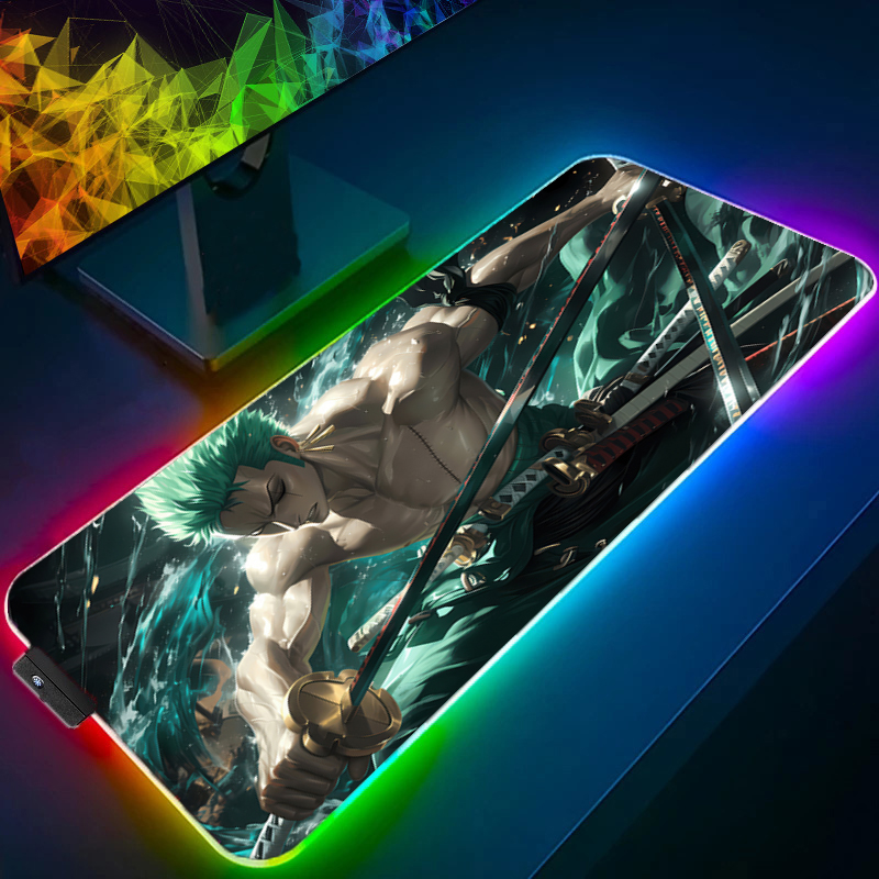 ONE PIECE Zoro Mouse Pad RGB G - Rgb Mousepad のレビューと価格