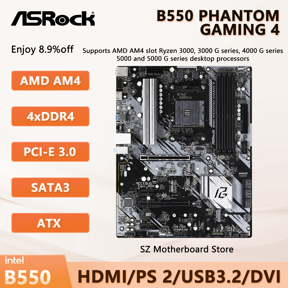 ASROCK B550 PHANTOM GAMING 4 A - Pc Gaming Ryzen 7 のレビューと価格