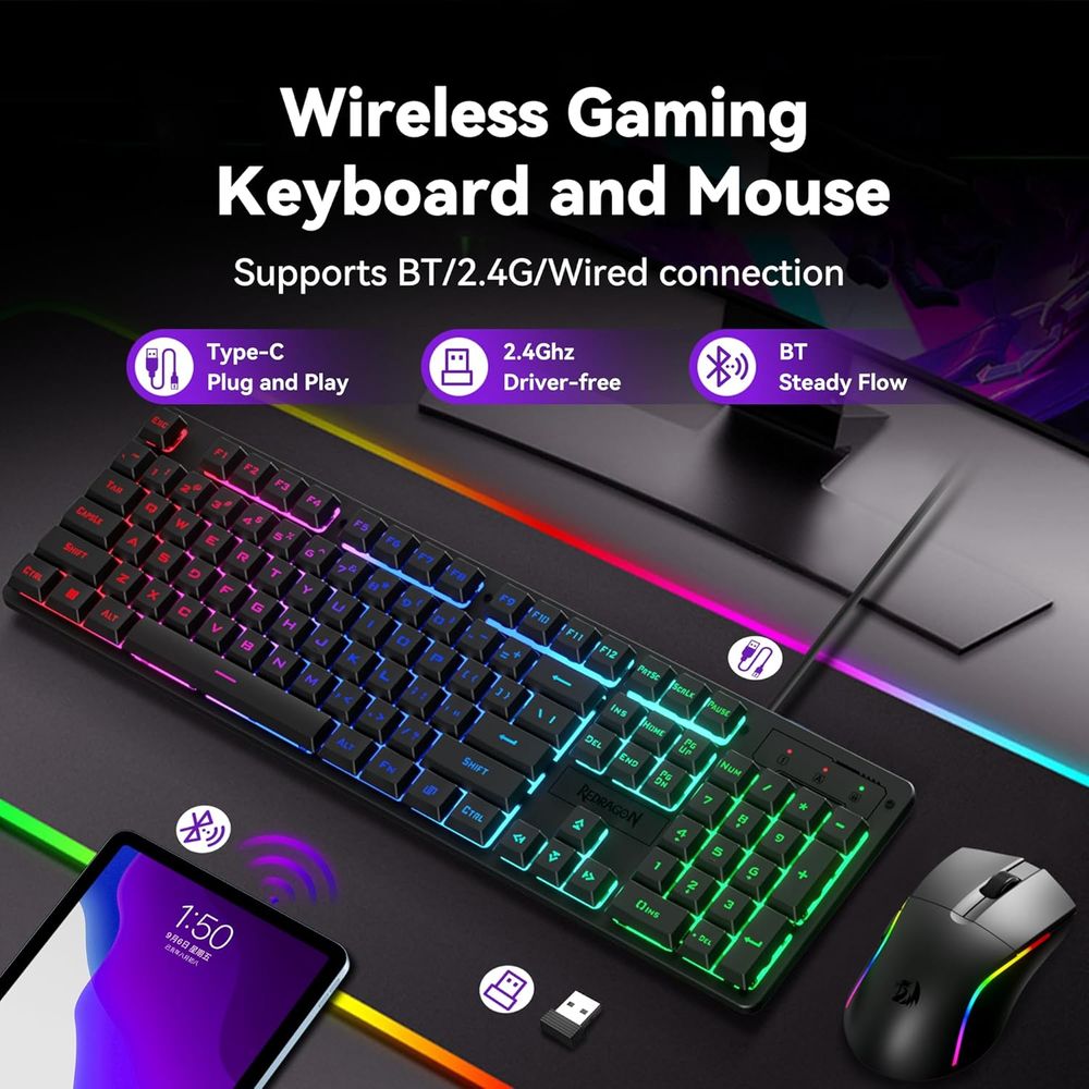 Wireless RGB Gaming Keyboard a - Anti-Ghosting Keyboard のレビューと価格
