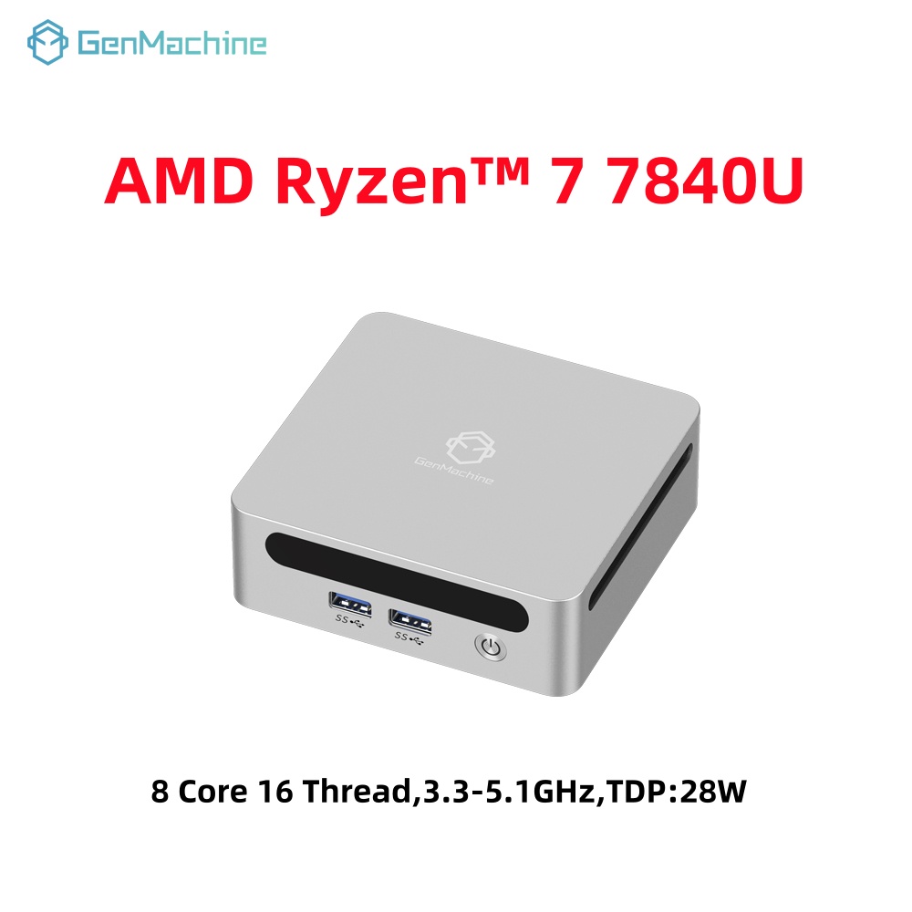 GenMachine Mini PC USB4 2.5G L - Pc Gaming Ryzen 7 のレビューと価格