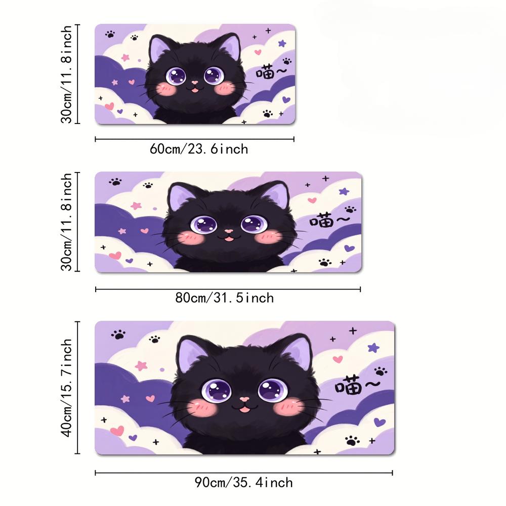Cute clouds and cat Mouse Pad  - Pc Gaming Cloud Free のレビューと価格