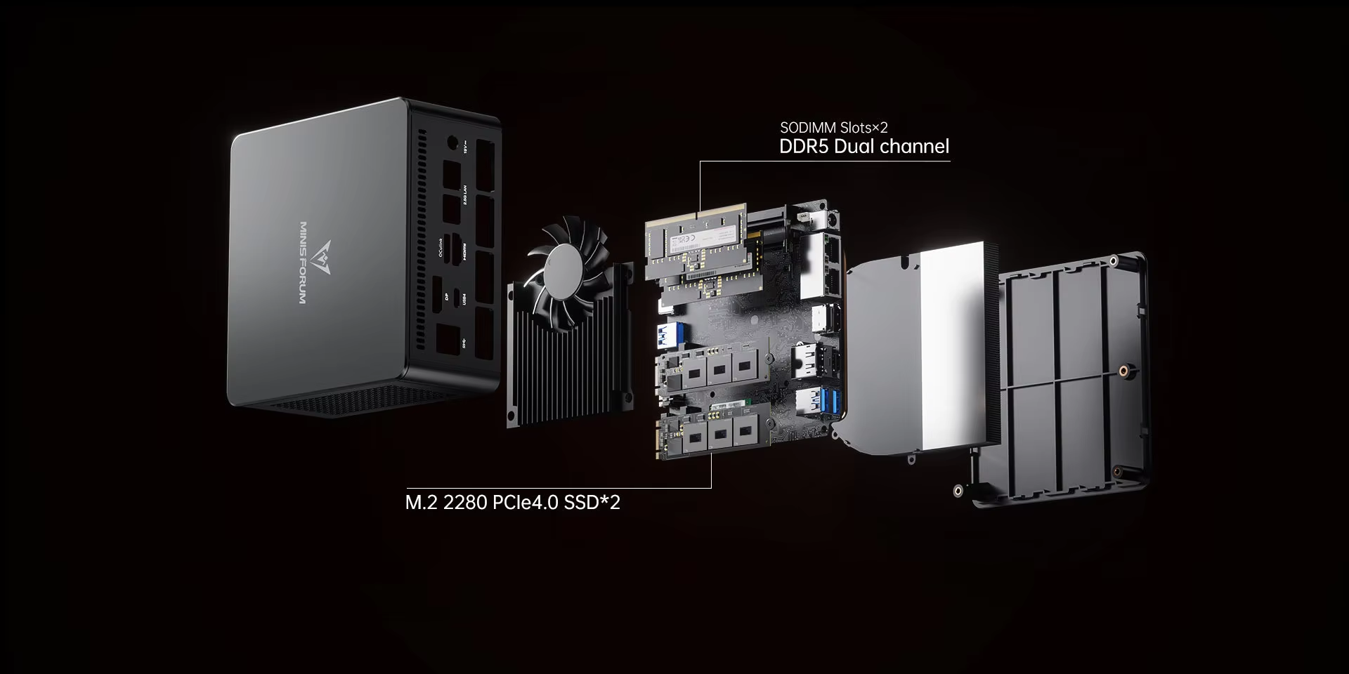 MINISFORUM OCuLink Gaming Mini - Pc Gaming Ryzen 7 のレビューと価格