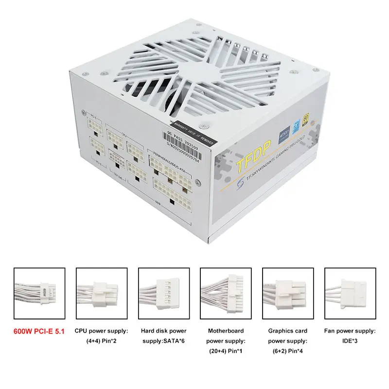White 750w 850w 1000W 1200W Wa - Atx Power Supply のレビューと価格