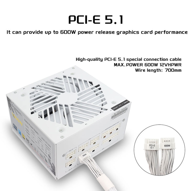 White 750w 850w 1000W 1200W Wa - Atx Power Supply のレビューと価格