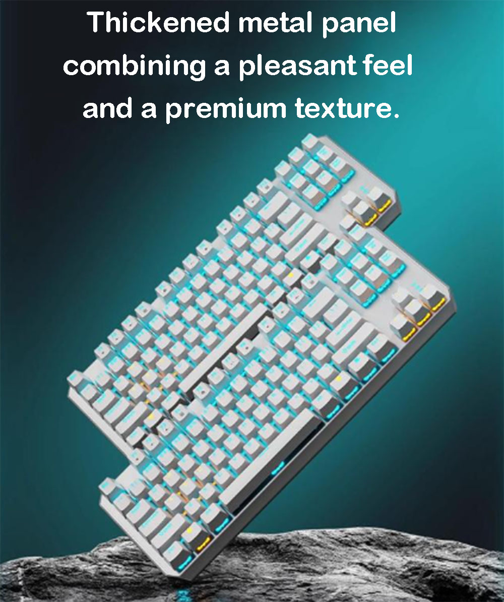 87-Key Mechanical Gaming Keybo - Anti-Ghosting Keyboard のレビューと価格