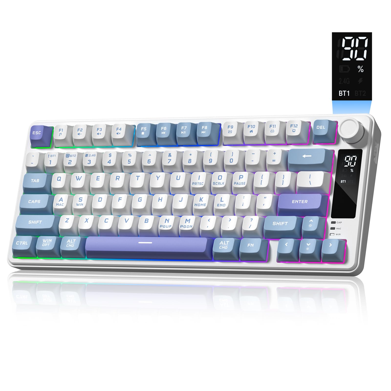 Womier DK75 75% Wireless Keybo - Anti-Ghosting Keyboard のレビューと価格