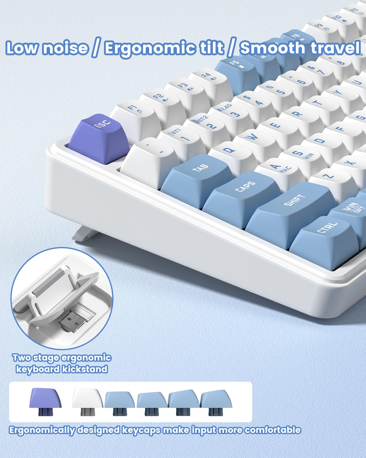 Womier DK75 75% Wireless Keybo - Anti-Ghosting Keyboard のレビューと価格