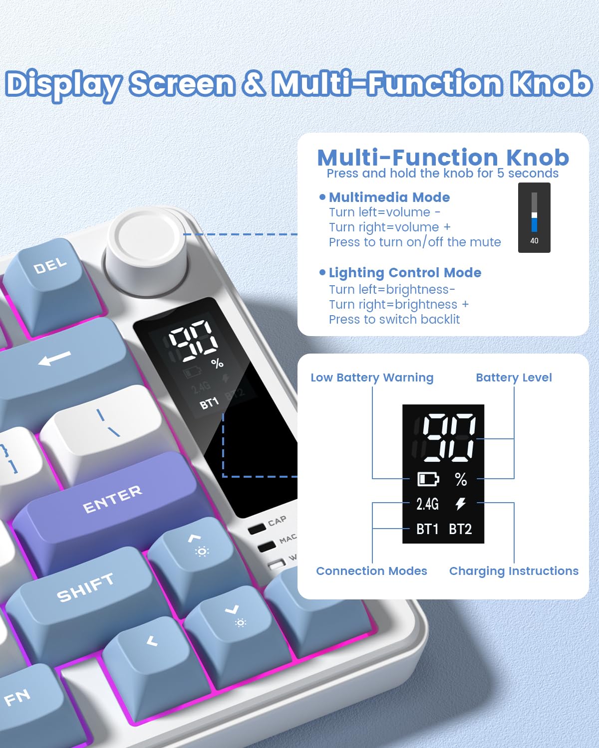 Womier DK75 75% Wireless Keybo - Anti-Ghosting Keyboard のレビューと価格