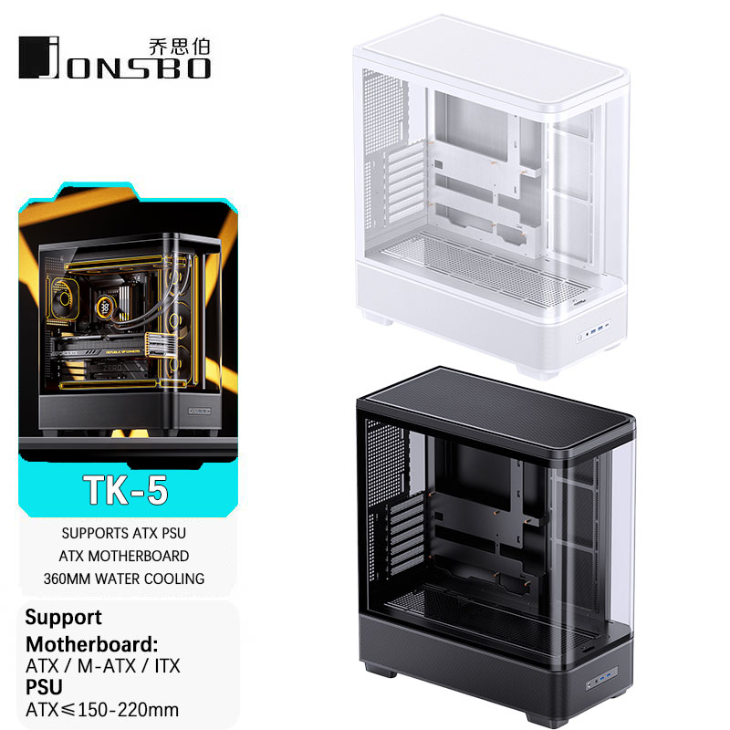 JONSBO TK-5 ATX Computer Deskt - Pc Gaming Jonsbo のレビューと価格