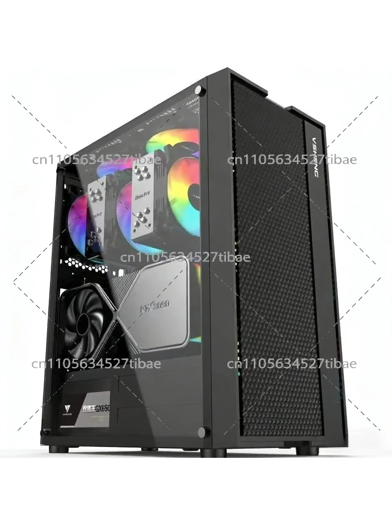 Black E-ATX Computer Case with - Pc Gaming High End のレビューと価格
