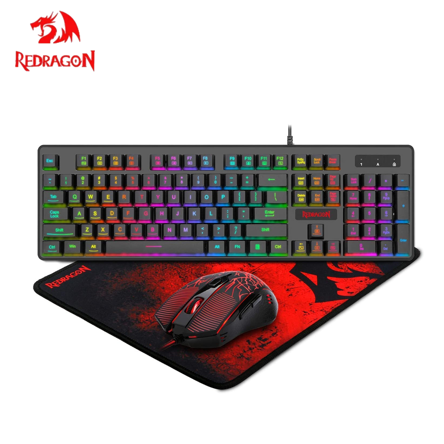 Redragon S107 Gaming Keyboard  - Rgb Mousepad のレビューと価格